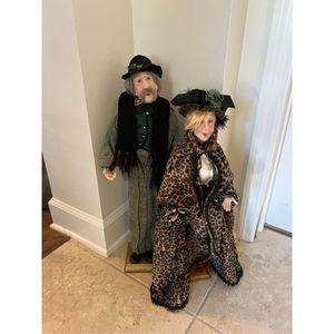 Jacqueline Kent Collection Carolers 21inch Set Of 2  Rambling Rose and Mr Vander